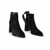 Ghete dama elegante Anna Viotti piele intoarsa D122-W19-5H597-4 maro