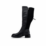 Cizme dama casual Anna Viotti piele naturala D125-5J254-B02 negre