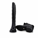 Cizme dama casual Anna Viotti piele naturala D125-5J254-B02 negre