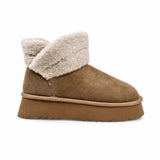 Ghete dama casual Anna Viotti piele intoarsa D113-AV2712 camel