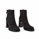 Ghete dama elegante Anna Viotti piele naturala D122-ZPW351-N4783-3 maro