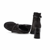 Ghete dama elegante Anna Viotti piele naturala D122-ZPW351-N4783-3 maro