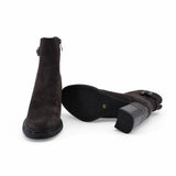 Ghete dama elegante Anna Viotti piele naturala D122-ZPW351-N4783-3 maro