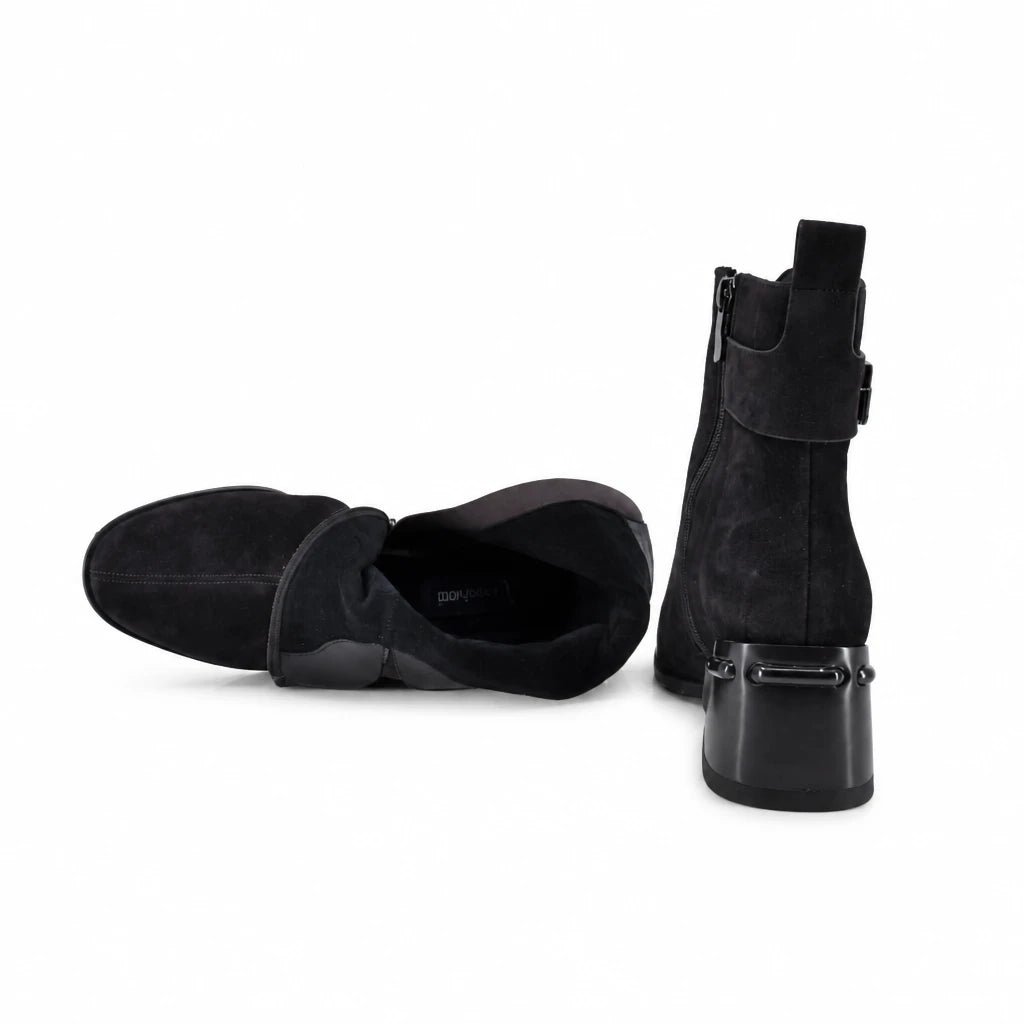 Ghete dama elegante Anna Viotti piele intoarsa D123-J5.5-A2722-830-H575 maro