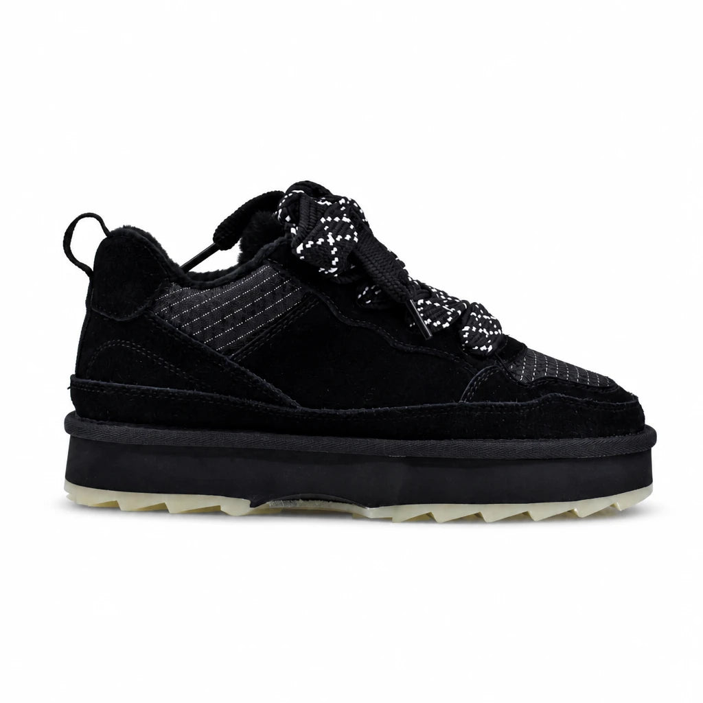 Pantofi dama casual Anna Viotti piele intoarsa D113-2682 negri