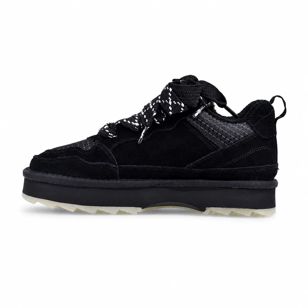 Pantofi dama casual Anna Viotti piele intoarsa D113-2682 negri