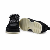 Pantofi dama casual Anna Viotti piele intoarsa D113-2682 negri