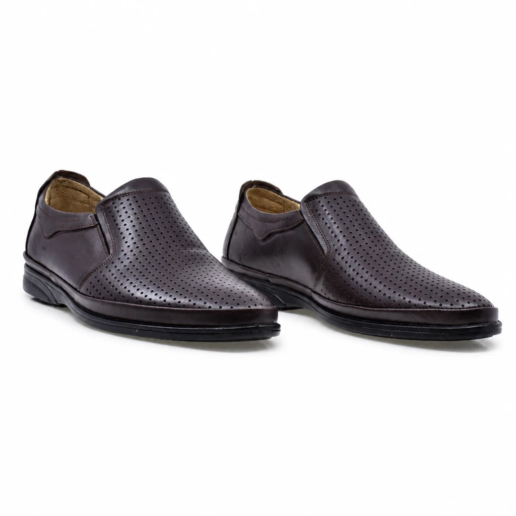 Pantofi barbati casual Goretti piele naturala B28-651-2 maro