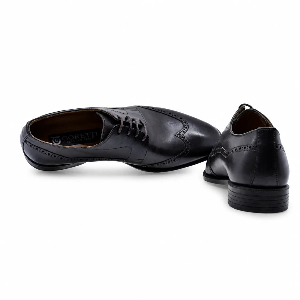 Pantofi barbati eleganti Goretti piele naturala B38-2-126 maro