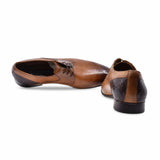 Pantofi barbati eleganti Goretti piele naturala B43702 coniac