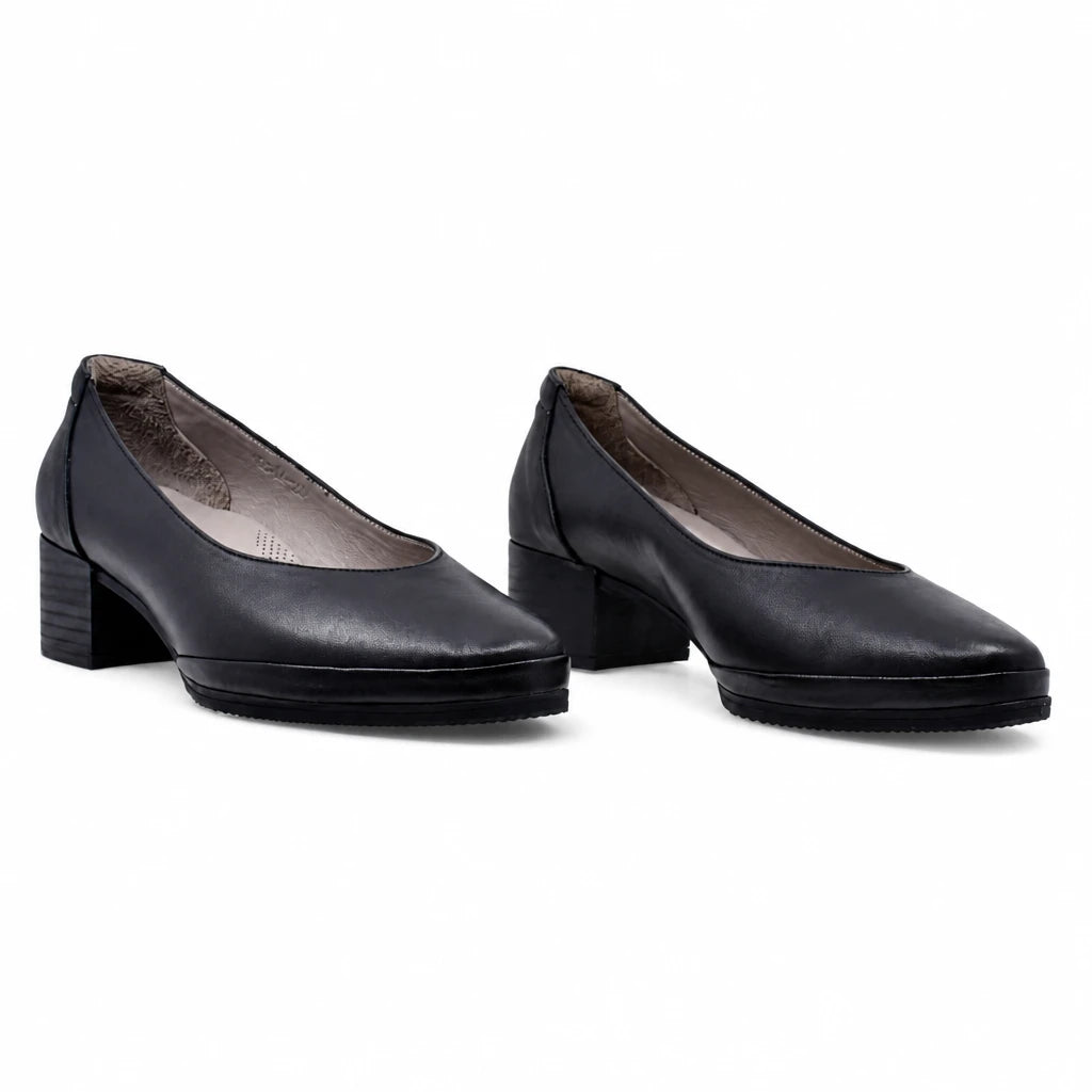 Pantofi dama casual Anna Viotti piele naturala D50-5314-20 negri