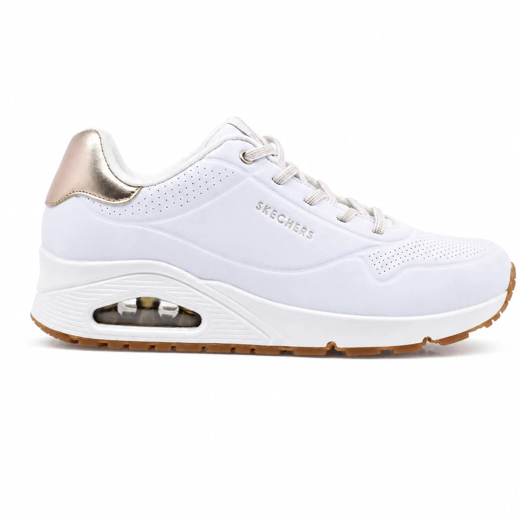 Pantofi Dama Sport SKECHERS Memory foam D155196 albi