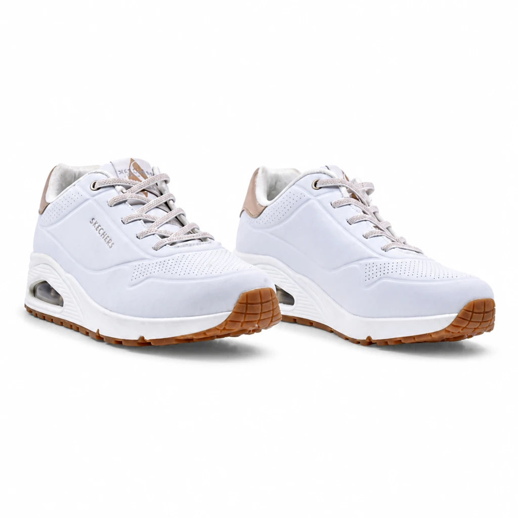 Pantofi Dama Sport SKECHERS Memory foam D155196 albi