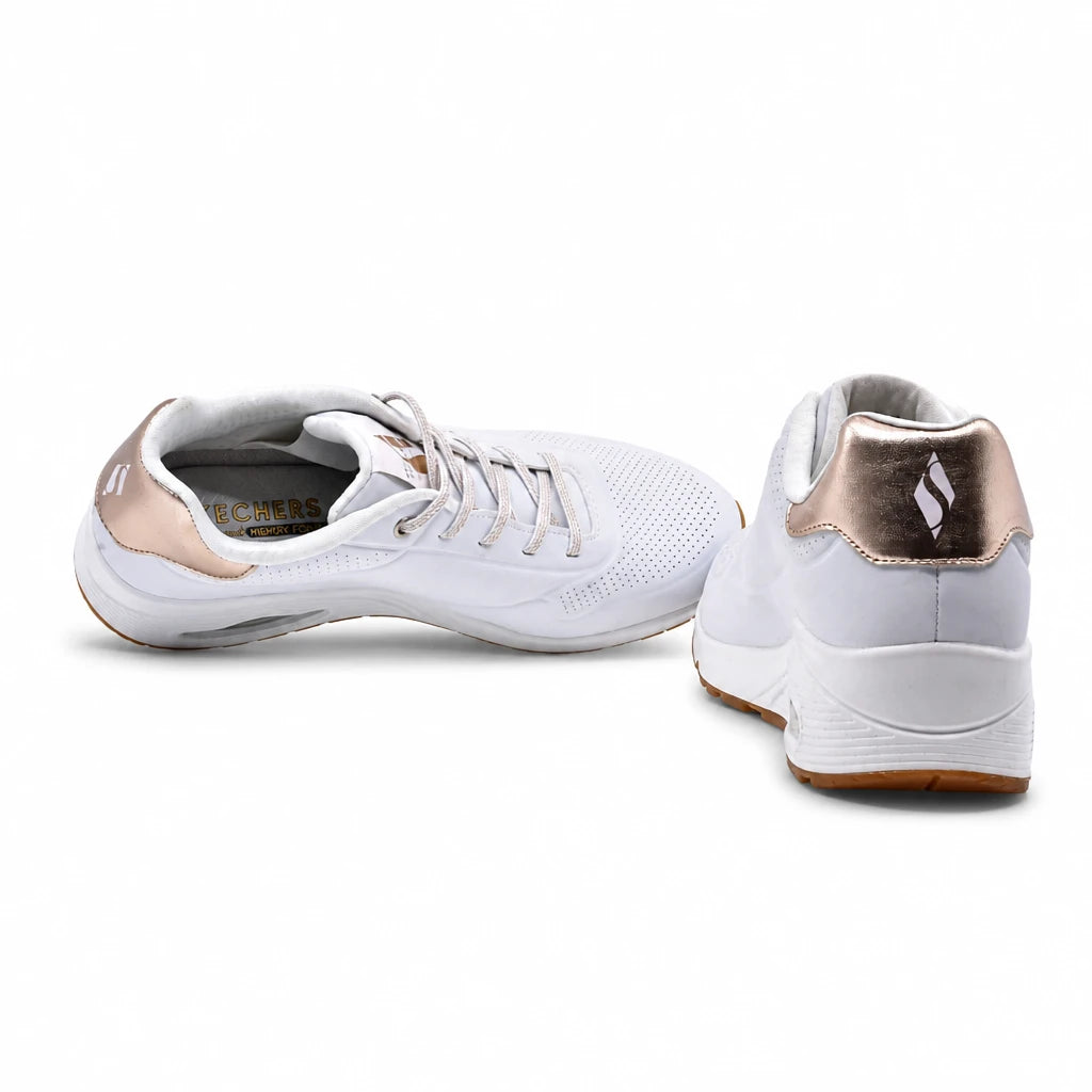 Pantofi Dama Sport SKECHERS Memory foam D155196 albi