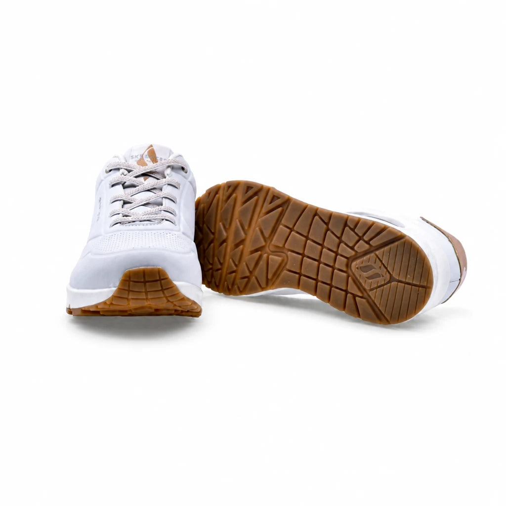 Pantofi Dama Sport SKECHERS Memory foam D155196 albi