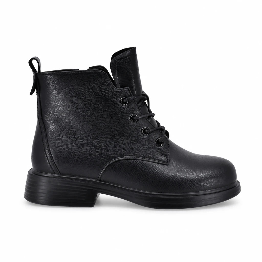 Ghete dama casual Anna Viotti piele naturala D111-B6181 negre