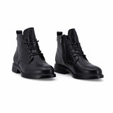 Ghete dama casual Anna Viotti piele naturala D111-B6181 negre
