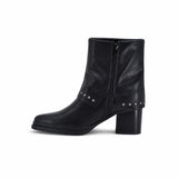 Botine dama casual Anna Viotti piele naturala D115-80935-05T negre