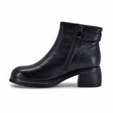 Ghete dama casual Anna Viotti piele naturala D111-5F17001-1 negre