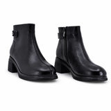 Ghete dama casual Anna Viotti piele naturala D111-5F17001-1 negre