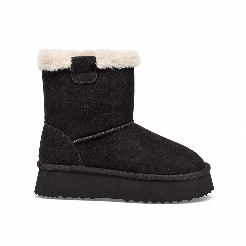 Ghete dama casual Anna Viotti piele intoarsa D113-AV2716 maro