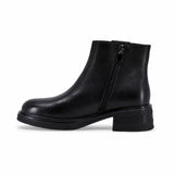 Ghete dama casual Anna Viotti piele naturala D125-5J148-R03 negre