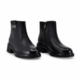 Ghete dama casual Anna Viotti piele naturala D125-5J148-R03 negre