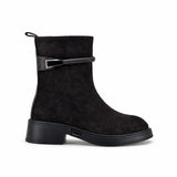 Ghete dama casual Anna Viotti piele intoarsa D123-Y766-7A77-H575-T259 maro