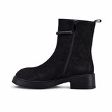 Ghete dama casual Anna Viotti piele intoarsa D123-Y766-7A77-H575-T259 maro