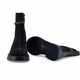 Ghete dama casual Anna Viotti piele intoarsa D123-Y766-7A77-H575-T259 maro