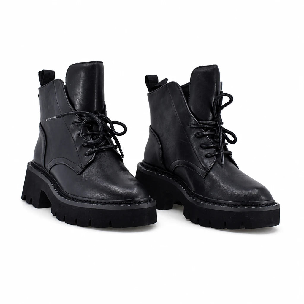 Ghete dama casual Anna Viotti piele naturala D123-Y777-4A780-N219 negre