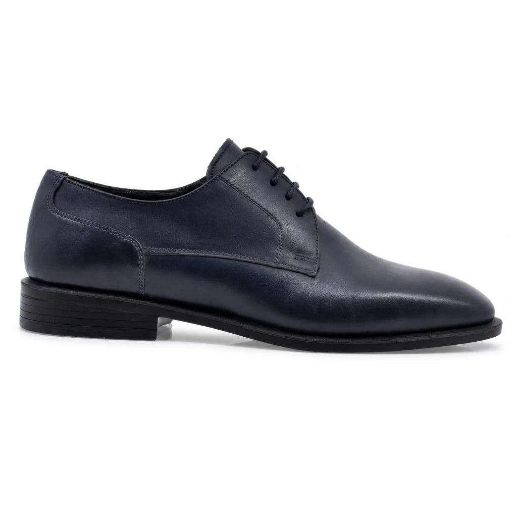 Pantofi barbati eleganti Goretti piele naturala B38-2-127 bleumarin