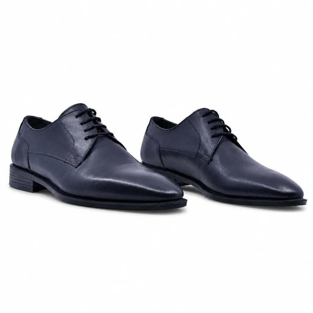 Pantofi barbati eleganti Goretti piele naturala B38-2-127 bleumarin