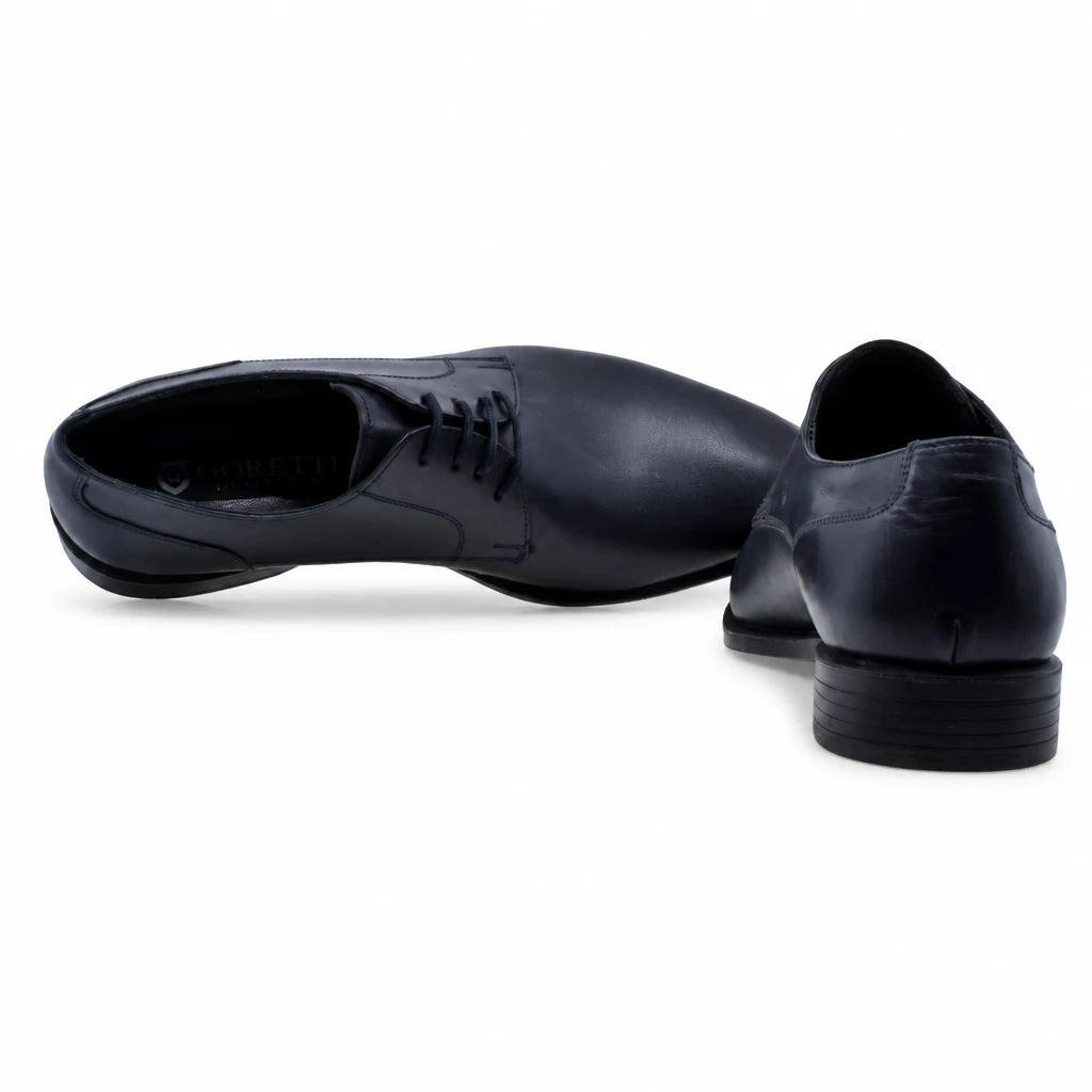 Pantofi barbati eleganti Goretti piele naturala B38-2-127 bleumarin