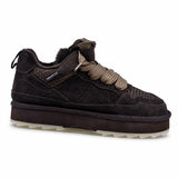 Pantofi dama casual Anna Viotti piele intoarsa D113-2682 maro
