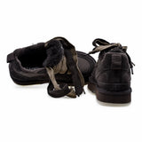 Pantofi dama casual Anna Viotti piele intoarsa D113-2682 maro