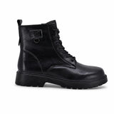 Ghete dama casual Anna Viotti piele naturala D111-2E18520-1 negre