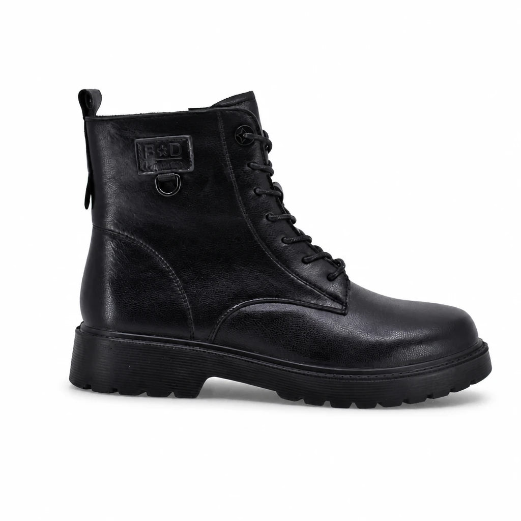 Ghete dama casual Anna Viotti piele naturala D111-2E18520-1 negre
