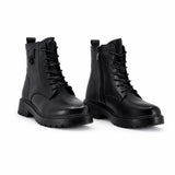 Ghete dama casual Anna Viotti piele naturala D111-2E18520-1 negre