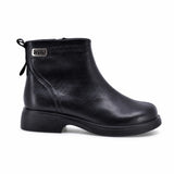 Ghete dama casual Anna Viotti piele naturala D111-5E05869-1 negre