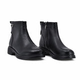 Ghete dama casual Anna Viotti piele naturala D111-5E05869-1 negre