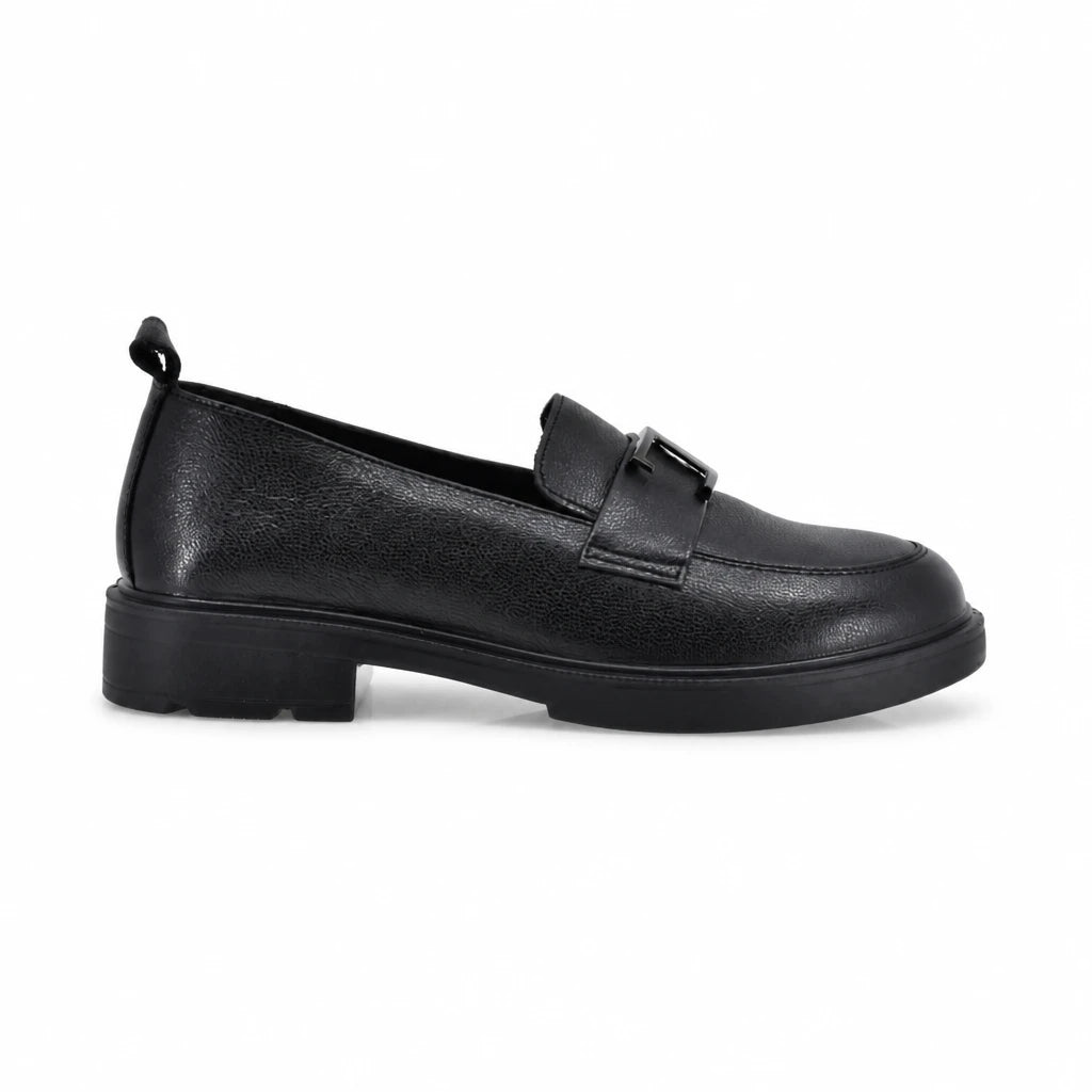 Pantofi dama casual Anna Viotti piele naturala D111-5H23908-6 negri