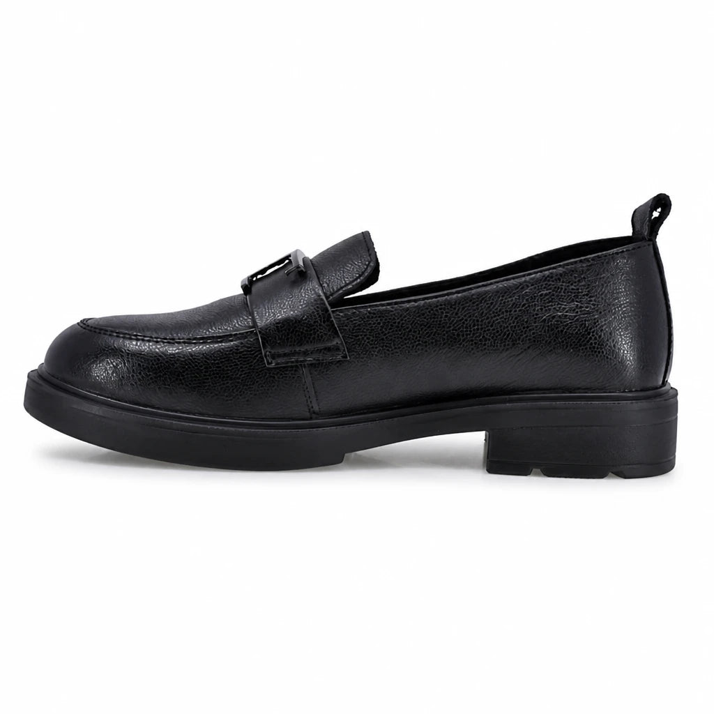 Pantofi dama casual Anna Viotti piele naturala D111-5H23908-6 negri