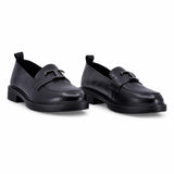 Pantofi dama casual Anna Viotti piele naturala D111-5H23908-6 negri