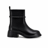 Ghete dama casual Anna Viotti piele naturala D123-Y765-6A730-N253 negre