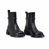 Ghete dama casual Anna Viotti piele naturala D123-Y765-6A730-N253 negre