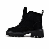 Ghete dama casual Anna Viotti piele intoarsa D123-Y777-4A780-Y36 negre
