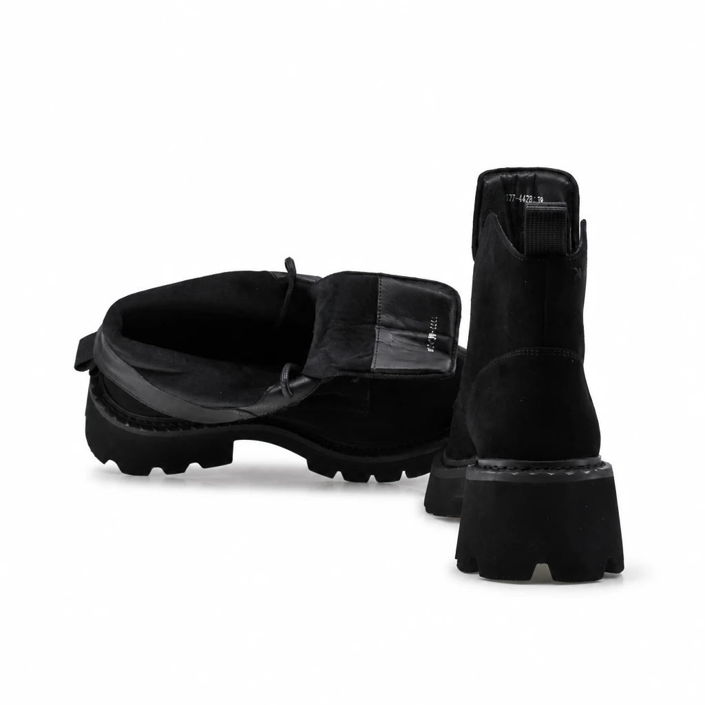 Ghete dama casual Anna Viotti piele intoarsa D123-Y777-4A780-Y36 negre