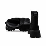 Ghete dama casual Anna Viotti piele intoarsa D123-Y777-4A780-Y36 negre