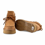 Ghete dama casual Anna Viotti piele intoarsa D121-DS4256C camel